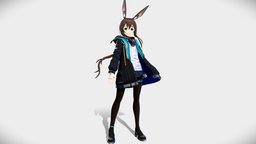 Amiya | ArKnights vrchat, character, blender, anime, arknights, amiya