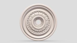 Classic Ceiling Medallion 24 kit, room, exterior, element, ceiling, architectural, ornament, molding, cornice, classic, medallion, gothic, bash, decor, corbel, details, rosette, classical, kitbash, finishes, pilaster, cartouche, acanthus, 3d, design, house, home, decoration, interior, temple