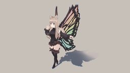 Bravely Second rpg, anne, bravelydefault, bravelysecond, handpainted, hand-painted, fantasy