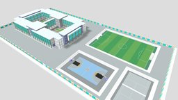School Design office, school, archviz, housing, buildings, architectural, build, schoolproject, noai, createdwithai