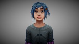 Powder From Arcane handpaint, powder, game-ready, arcane, leaugeoflegends, stylized-handpainted, stylizedcharacter, cartoon, blender3d, gameasset, stylized, arcane-jinx, arcanefanart