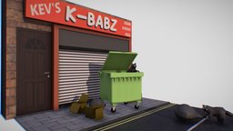 Raiders of K-Babz london, raccoon, demoscene, kebab, street, shop, raccoons, inercia, demoparty, k-babz
