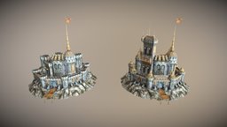 castle castle, lowpoly