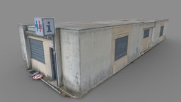 Building scan No. 4 police, photorealistic, urban, post, concrete, law, officer, real, patrol, cops, realitycapture, photogrammetry, scan, military, building, construction