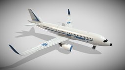 Airbus Air France pbr, gameasset, plane