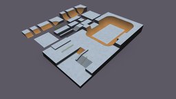 Skatepark Kit kit, pipe, skateboard, textures, skatepark, park, ramps, quarter, low, poly