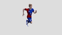 Human Football character football, footballplayer, footballer, cc-character, character, game, animation, animated, sport, rigged