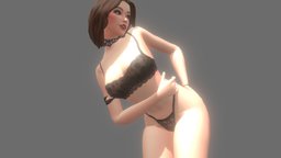 Bikini Female 002 pose, , girls, woman, girl-cartoon, girl-model, -woman, -girl, girlcharacter, girl, female