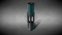 SciFi building_118 office, tower, modern, future, comic, block, plan, urban, level, cyberpunk, futurism, cartoonish, skyscraper, presentation, manga, isometric, storey, design, futuristic, house, city, stylized, building, anime, concept, material, cityskape, cyberup