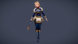Lux VU 2.0 3dcoat, league, legends, lol, riot, lux, vu, demacia, character, handpainted, lowpoly, stylized, of, runeterra, luxanna, crownguard