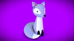 #3December #Day13 The Smug Fox winter, ice, fox, baked-lighting, 3december, substancepainter, substance, handpainted, 3d, 3dsmax, zbrush, highpoly, 3december2018, 3december-fox