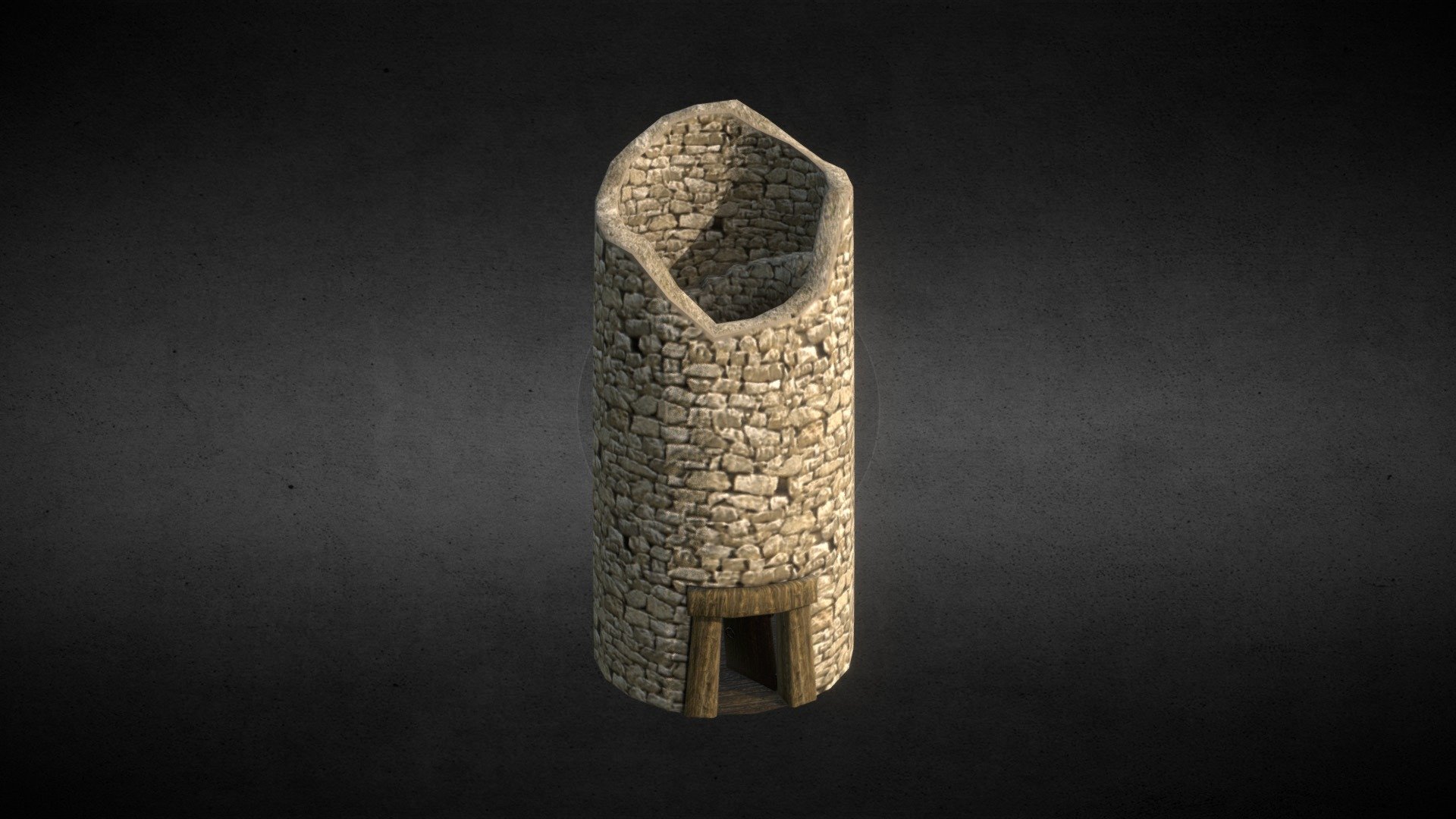 Main building for another Uni project! - Guard Tower - 3D model by Neon-Paw Creations (@kayobe) 3d model