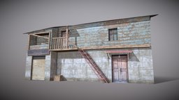 Slum X9 huts, favela, camp, hut, shack, slums, kitbash, slum