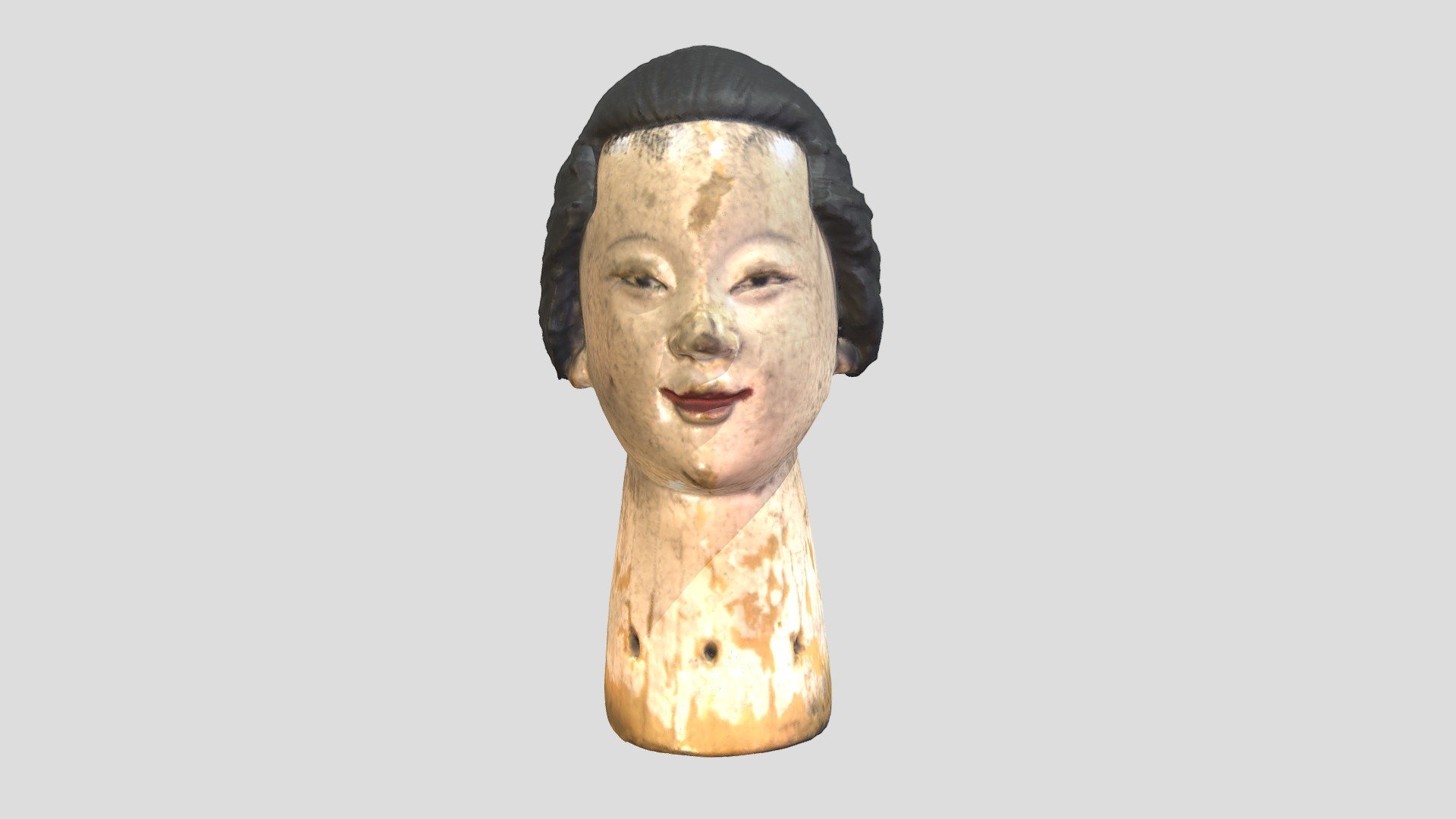 Seden Society Puppet Theater Foundation is an important NGO that conserves mass puppet bodies, accessories and script documents. However, these relics are facing serious aging effect, such as surface cracking and peeling off, and the aging issue causes open demonstration and performance are not feasible. Besides, only few specific conservators can restore the relics, and the maintenance efficiency is very limited.

Therefore, in this project, a SOP of 3D scanning for the mass puppet bodies is established to accelerate the collection of the puppet bodies’ original mesh models, and enable the modeling staff to fix mesh flaws digitally. These STL models can be preserved in the on-line database systematically, and demonstrated in a free 3D viewpoint. Furthermore, several scanned puppet prototypes are duplicated in an enlarged scale by the 3D printer for better display function in the following exhibitions.

Scan by Fynn Shih using an Artec Space Spider and EinScan Pro.National Chiao Tung University(Taiwan) - 待確認偶頭 - 3D model by FABLAB_IAA_NCTU (@fynnshih) 3d model