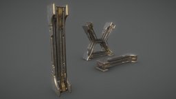 Citadel Metallic Pillar column, enviromental, pillar, 3ds-max, enviroment, z-brush, game-ready, metallic, substance_painter, asset, sci-fi, zbrush, free, fantasy, modular