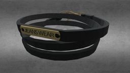 Black Bracelet For Men to, leather, boy, gaming, accessories, ready, men, use, maya, lowpoly, man, sport, black, bracelet