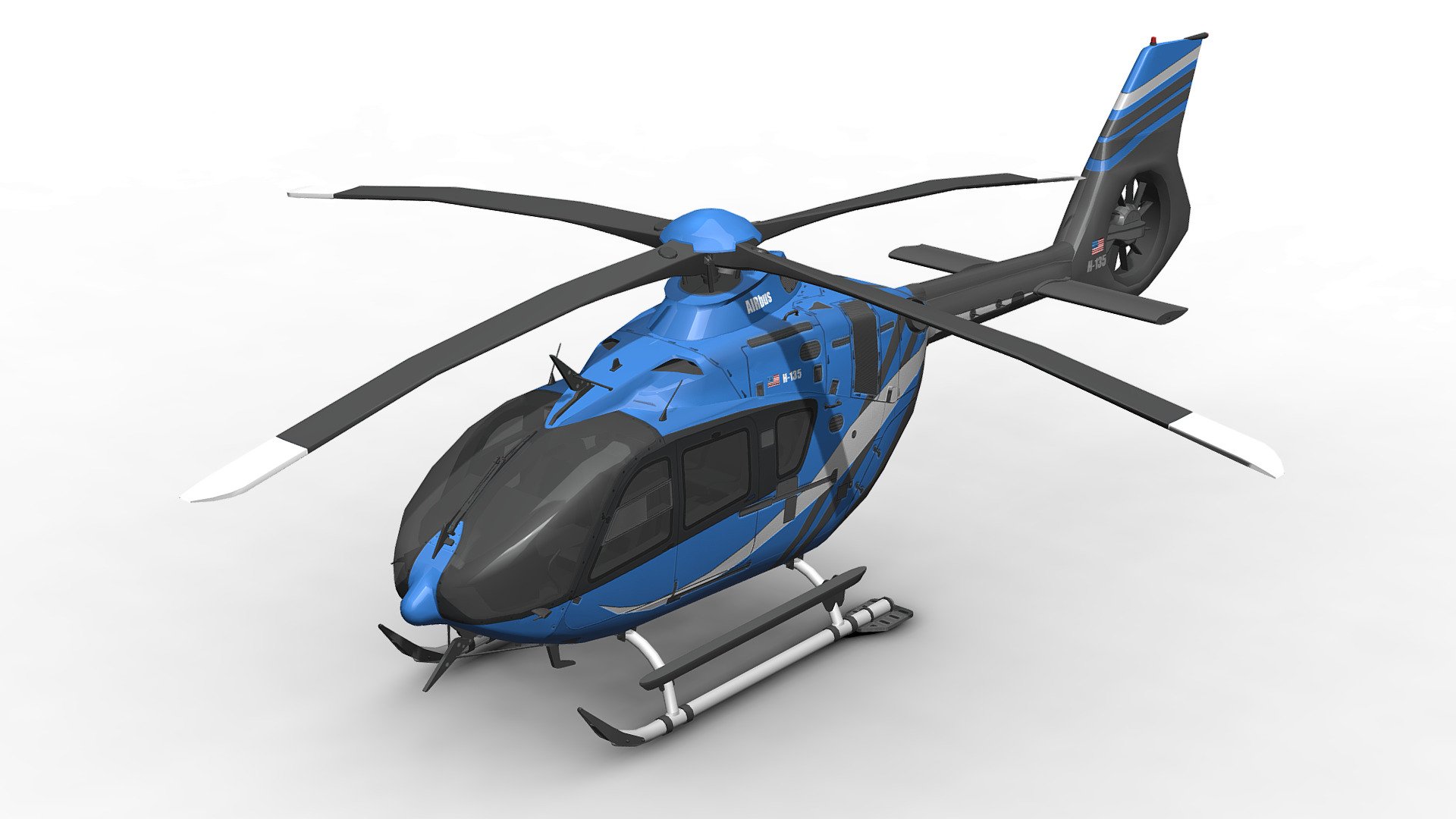 H135 Airbus Helicopter




You can use these models in any game and any project.




the inside of these models are designed simply so it is low_poly and it can be used for any game.




This model is made with order and precision.




Separated parts. (. Body_Main Rotor_Tail Rotor).




Low poly.




Normal map:YES




Average poly count: 15/000 tris.




Textures size: 4096*4096 ( PNG).




High Quality Textures.




format: fbx, obj, 3d max.


 - H135 Airbus Helicopter - Buy Royalty Free 3D model by Sidra (@Sidramax) 3d model
