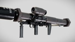 panzerfaust-3 missile, panzer, rocketlauncher, launcher, rocket, projectile, weapon, gun, panzerfaust-3, panzerfaust3