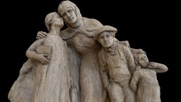 "On the way to school" / "La Maternelle" france, paris, statue, petitpalais, metashape, girardet