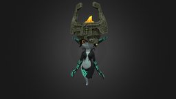 Midna Walk Animation gamedesign, imp, legendofzelda, substancepainter, substance, gameart