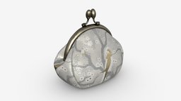 Female coin purse 02 Light modern, style, rectangle, coin, money, fashion, clothes, bag, wallet, accessory, purse, fabric, holding, apparel, garments, 3d, pbr, clothing