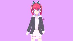 Amelia Irving fanart, 3dcharacter, animegirl, 3danime, anime3d, blender, anime, animefanart, loveflops, renaiflops, ameliairving