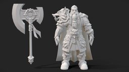 Iron Wolf sculpt, topology, painted, sculpting, retopology, iron, brushforge, bernardo, cristovao, handpainted, 3d, wolf, hand