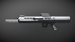 NASA Assault Rifle nasa, scifi, military, gun, space