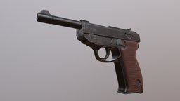 Walther P38 world, historic, ww2, prop, army, handgun, german, hard, surface, historical, bullet, hard-surface, walther, bullets, p38, metal, realistic, pistol, 2, real, realism, metallic, substancegun, substancepainter, substance, weapon, maya, game, weapons, pbr, gameart, military, hardsurface, gameasset, gun, war, guns, history