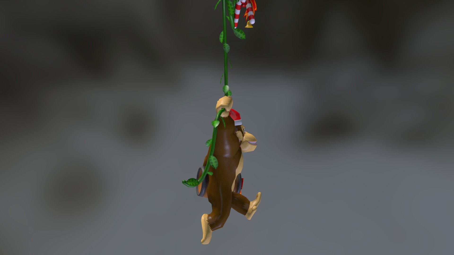WIP - Christmas Ornament of Donkey Kong - Donkey Kong (Christmas Ornament) WIP - 3D model by Gonza0012 3d model