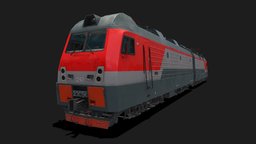 Train 2ES5K "Ermak"/Электровоз 2ЭС5К "Ермак" train, locomotive, transport, railway, adobe, marmoset, substancepainter, photoshop, 3dsmax, lowpoly, highpoly, gameready, 2022, ermak