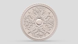 Classic Ceiling Medallion 36 kit, room, exterior, element, ceiling, architectural, ornament, molding, cornice, classic, medallion, gothic, bash, decor, corbel, details, rosette, classical, kitbash, finishes, pilaster, cartouche, acanthus, 3d, design, house, home, decoration, interior, temple