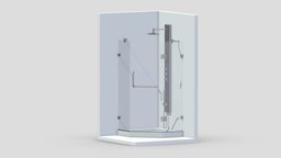 Vigo Piedmont With Left Drain Base Shower room, modern, bathroom, bath, cast, shower, nexus, classic, toilet, tub, vr, ar, toto, rest, iron, freestanding, restroom, clayton, toilets, soaker, 3d, design, air, concept, interior, washlet, amies