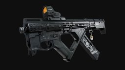 Scifi MP ⥋ "Mercenary Hideout" @DAE dae, rifle, dog, scope, mp, machinegun, ar, wardrobe, metal, pistol, hideout, assault-rifle, talisman, mercenary, digitalartsandentertainment, doge, shibainu, reddotsight, howestdae, machinepistol, rifle-assault-rifle, weapon, scifi, sci-fi, gun, war