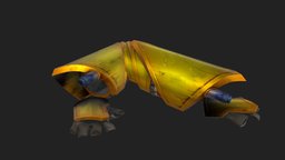 Ember Celica fanart, grunge, boxing, realistic, box, yellow, punching, rwby, roosterteeth, gauntlets, powerfist, fanart3d, yangxiaolong, guntlets, fanartwork, shotgun