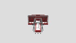 Runway Stage speaker, flower, truss, stage, flowerpot, panel, curtain, runway, fasion, spotlights, stair