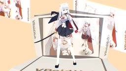 VRM model : 勇仪 Yugi vrchat, vrmodel, vtuber, vrm, vtuber-commission
