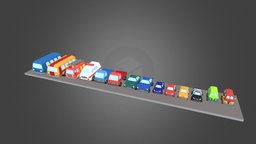 Clay City: Stylized Vehicles Pack cars, cartoony, lowpolymodel, lowpolycar, cars-vehicles, vehicles-cars, vehicle-lowpoly, lowpoly-cars, cute-cars, cartoon-cars, clay-cars, game-cars