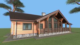 Big one floor house short, project, wooden, time, system, cottage, high, villa, logs, architect, plan, draft, roof, country, comfortable, truss, concrete, build, floor, tech, sketch, all, eco, family, quality, senior, permanent, slab, residental, saint-petersburg, constuction, vsevolozsk, house, technology, 1, building, engineering