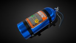 NOS Aluminum Nitrous Bottle (GAS, NITRO, NOS) gas, nfs, nos, engine, nitro, needforspeed, racinggame, racing, car, cyclinder