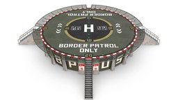 Circular US Border Patrol Helipad concrete, realtime, spatial, round, game-ready, heliport, circular, helipad, unity-asset, virtual-reality, metaverse, flight-simulator, lowpoly, augmented-reality, helicopter-landing-pad, building-helipad, helicopterpad, noai, noimageai, helideck, helicopterlandingpad, helipadmodel, helipad-model, helicopter-game, rooftop-helipad, helicopter-airport, helicopter-simulator, helicopter-flight-simulator, gta-mod, uneal-asset, pbr-specular-workflow, helicopter-building, helicopter-tower, helitower, usbp, united-states-border-patrol