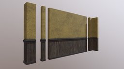 Old House Wall Set old, detective, wood, wall