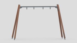 Lappset Swing Frame Low tower, frame, bench, set, children, child, gym, out, indoor, slide, equipment, collection, play, site, vr, park, ar, exercise, mushrooms, outdoor, climber, playground, training, rubber, activity, carousel, beam, balance, game, 3d, sport, door