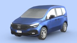 Mercedes-Benz EQT wheel, modern, power, cars, suv, van, benz, mercedes, mercedes-benz, eqt, low-poly, vehicle, lowpoly, car