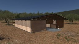 Simple Horse Stable ranch, horses, farm, stable, horse