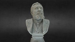 Buste de Jean Jaurès, Castres (81) france, buste, jaures, photogrammetry