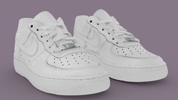 NIKE Air Force 1 one low white one, people, urban, secondlife, ar, force, shoes, imvu, sl, nike, trainer, footwear, tactical, sneaker, adidas, yeezy, sims, jordan, streetwear, shoescan, nft, air, 1