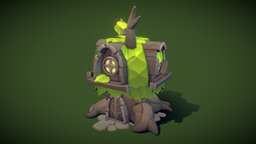 RTS Elf House Lv2 tree, forest, rts, elven, hoe, house, building