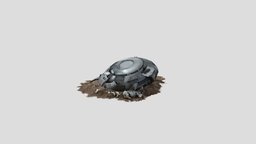 Crashed UFO spacecraft, ufo, flying-vehicle, vehicle, spaceship