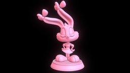 Babs Bunny rabbit, bunny, toon, anthro, pink, buster, tiny, print, bugs, hare, furry, adventures, babs, girl, female